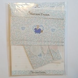 Vintage Sanrio Marron Cream Stationary Set
